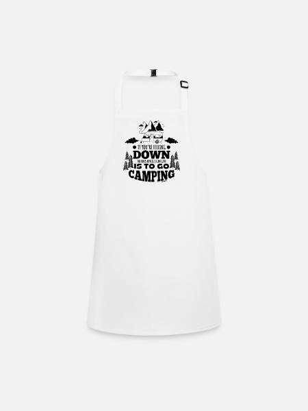 Camping - Children's Apron - white - Front
