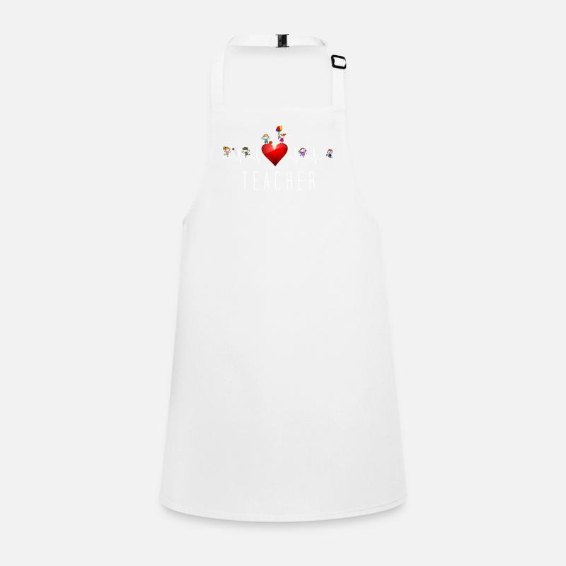 Teacher Heartbeat Schürze für Kinder