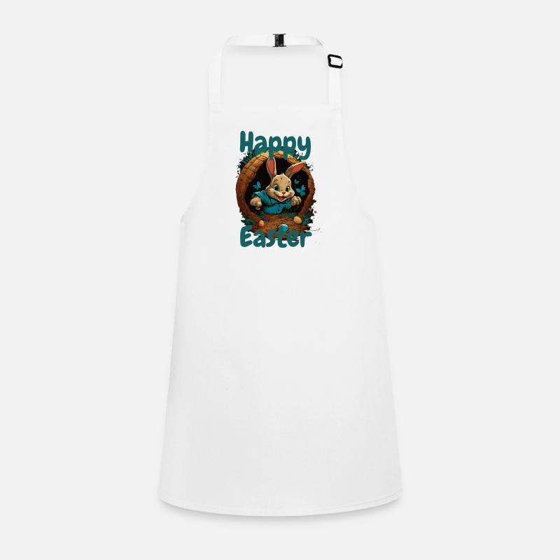 happy Easter Easter in the Easter basket Easter Children's Apron