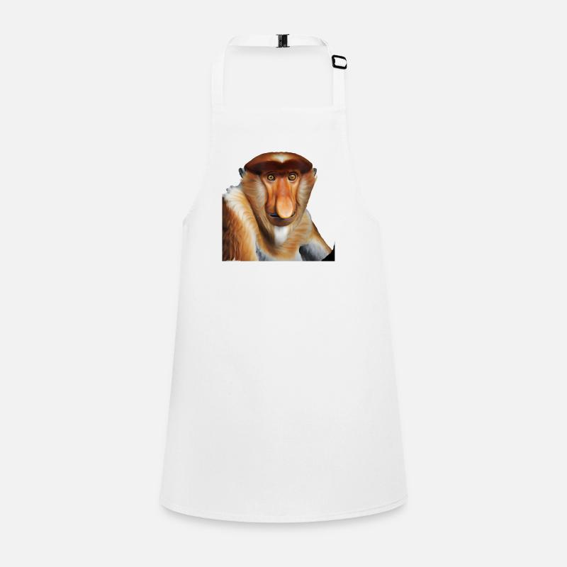 The exotic proboscis monkey Children's Apron