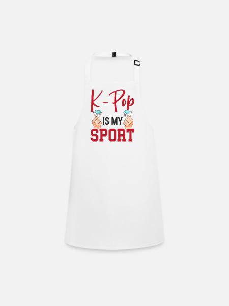 K-Pop ist mein Sport - Schürze für Kinder - Weiß