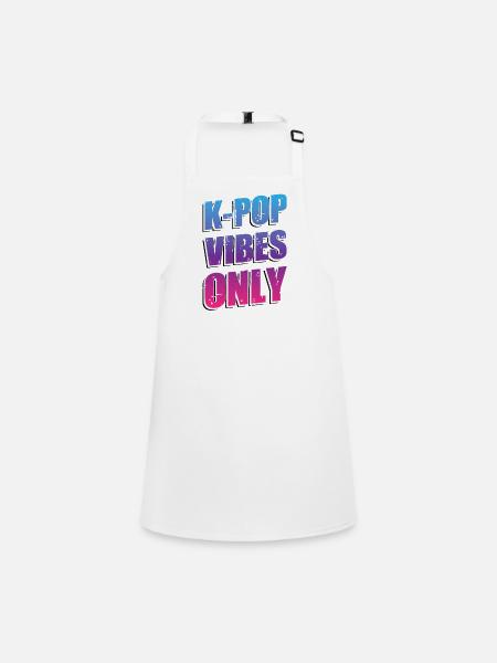 Nur K-Pop-Vibes - Schürze für Kinder - Weiß