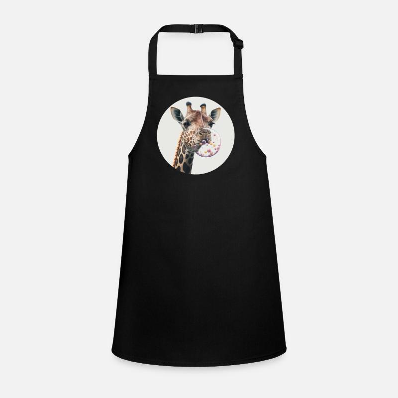 Giraffe Chewing Gum Bladder Children's Apron