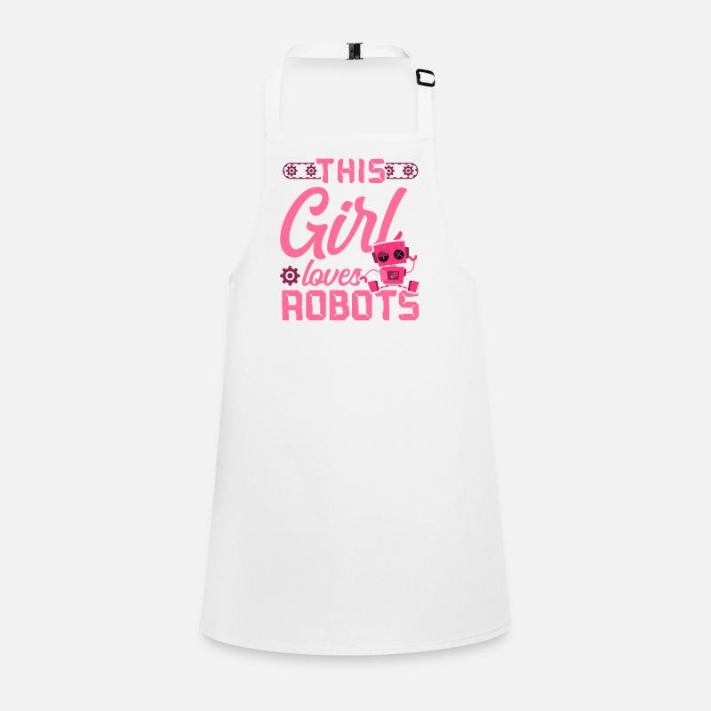 Robot Robotics Engineer Girl This Children's Apron