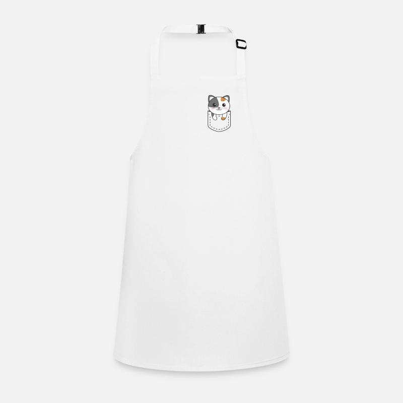 Chat en poche chats mignons dans la poche poitrine Tablier Enfant