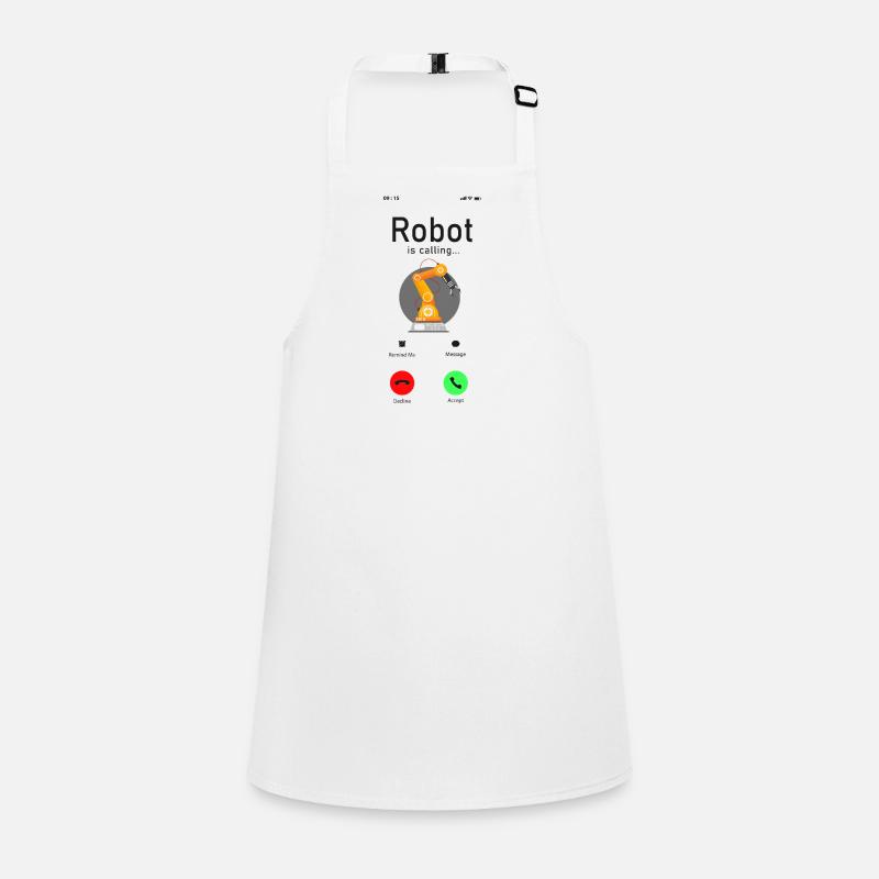 Robot Robotics Engineer Phone Schürze für Kinder