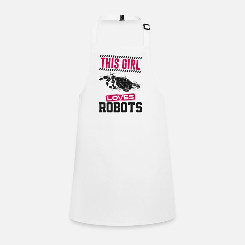 Robot Robotics Engineer Girl This Children's Apron