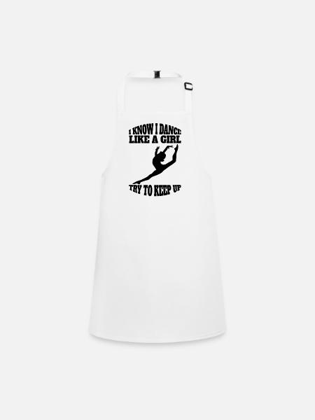 Ballet Dancer Gift Dance Ballerina Dance Class - Children's Apron - white - Front