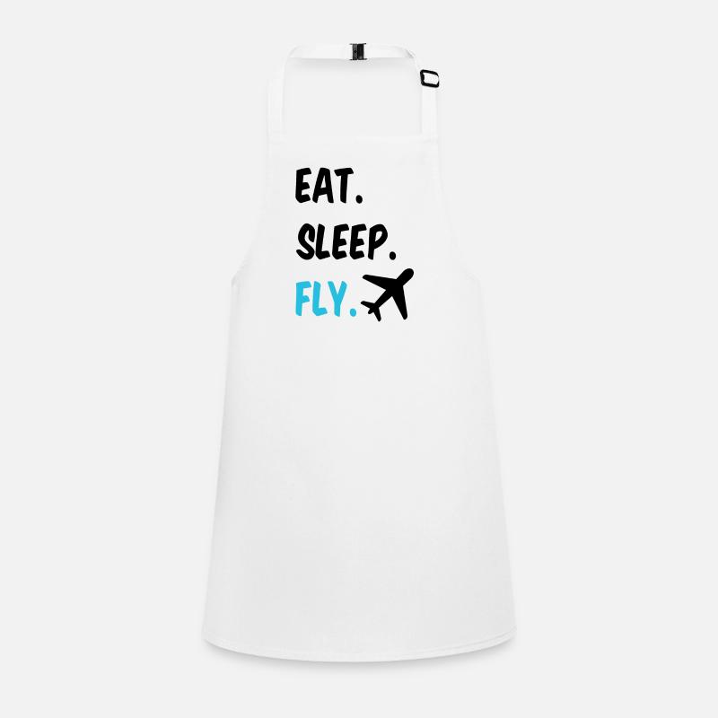 Pilot Eat Sleep And Fly Airplane Children's Apron
