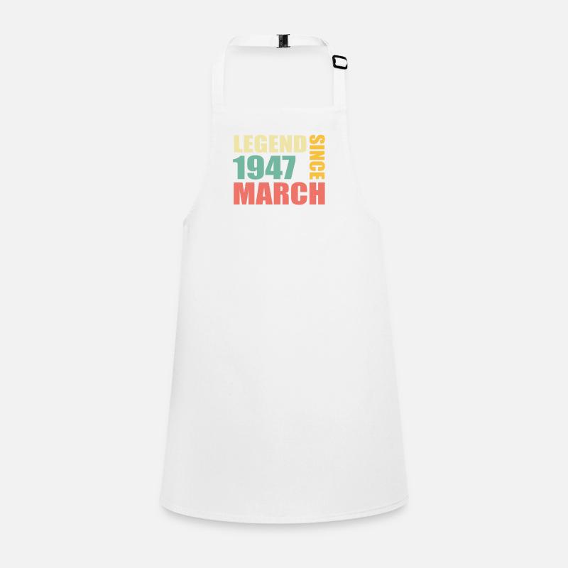 76th birthday March Born 1947 Gift idea Children's Apron