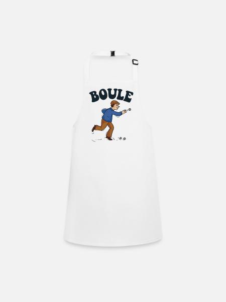 Boules boules boules pour boule pétanque boule - Tablier Enfant - blanc - Devant