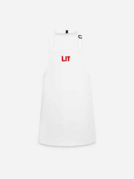 lit great nice super good - Children's Apron - white - Front