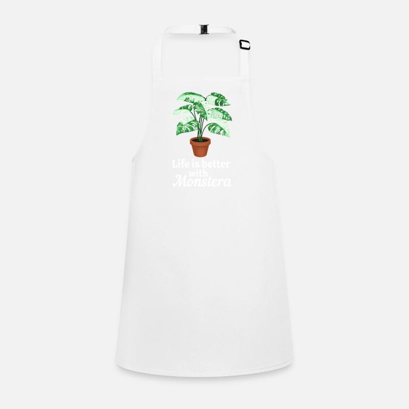Life is better with Monstera Children's Apron