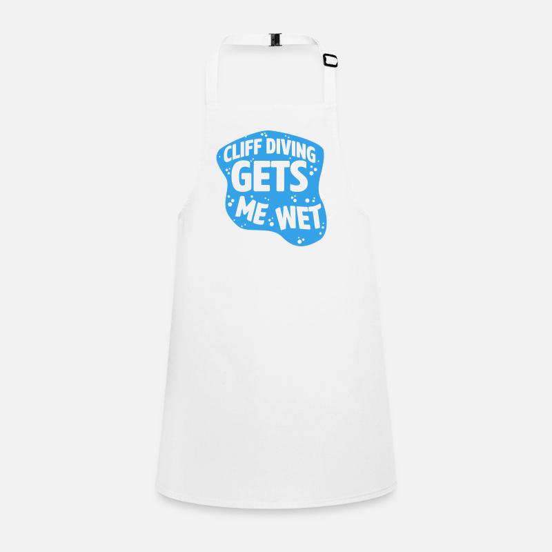 Cliff Diving Gets Me Wet Cliff Diver Base Jumping Children's Apron