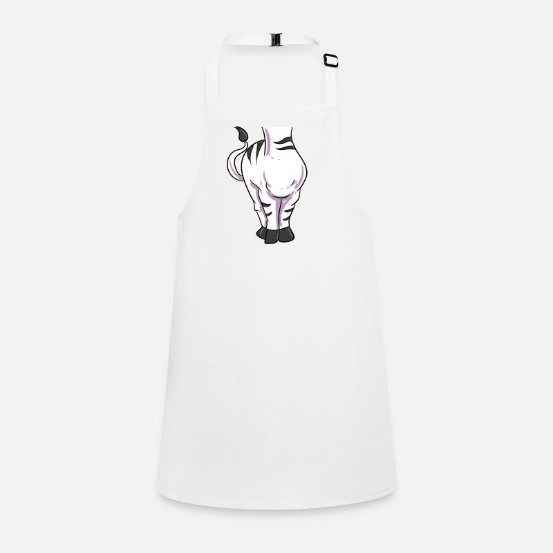 Zebra Kostüm Schürze für Kinder