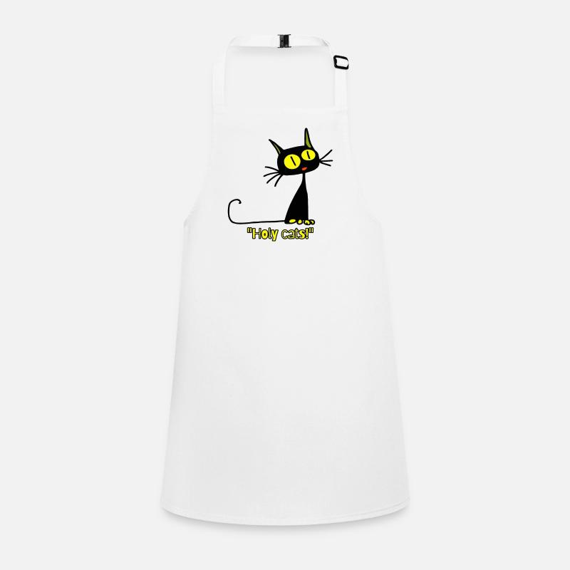 Chats sacrés! Chat de dessin animé vintage Tablier Enfant