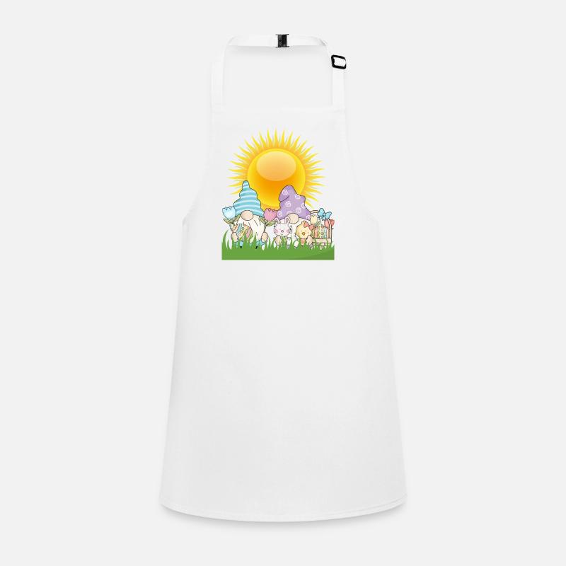 Sunny Spring Gnomes Parade Children's Apron