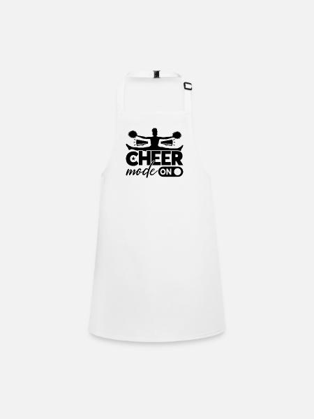 Cheer Mode On Cheer Squad Dancing Cheerleaders - Children's Apron - white - Front