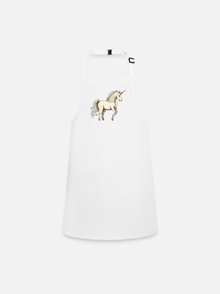 Licorne licorne - Tablier Enfant - blanc - Devant