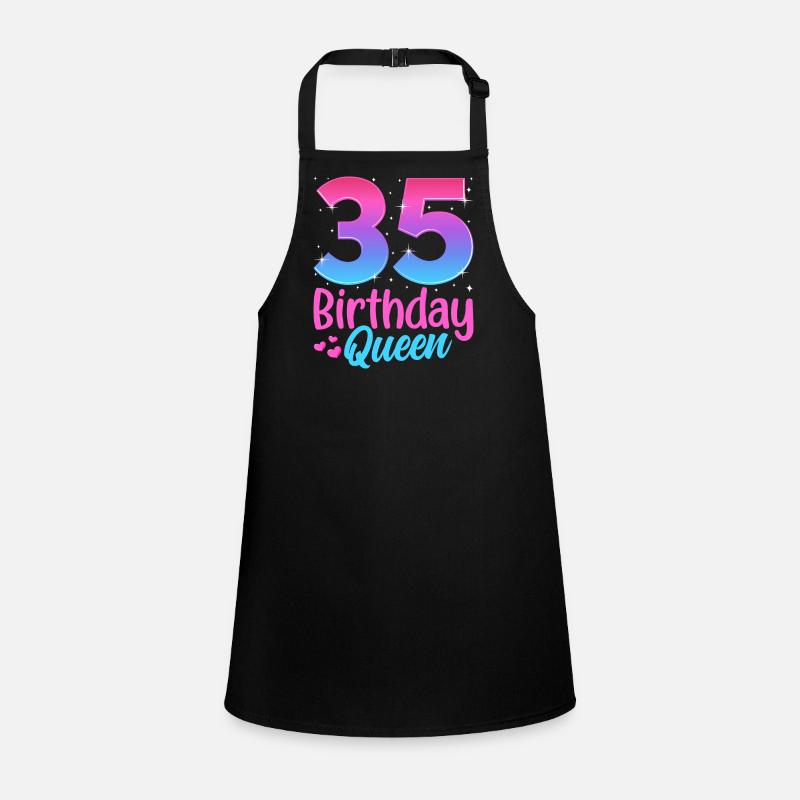 Anniversaire Queen 35 Geburtstag Tablier Enfant