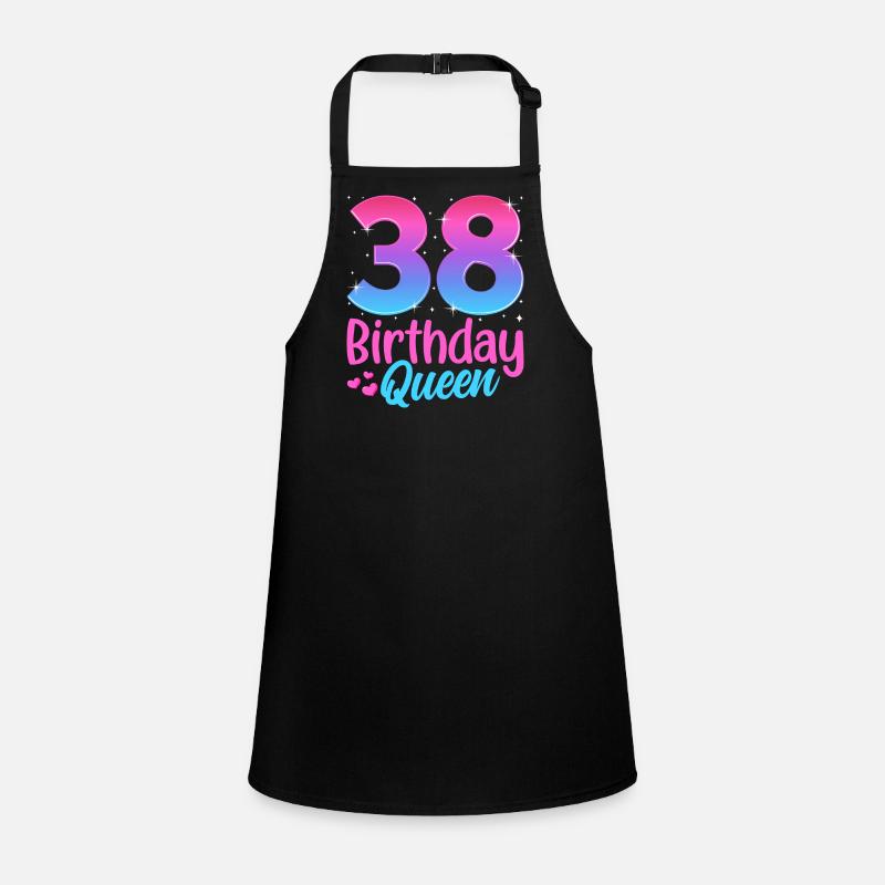 Birthday Queen 38 Geburtstag Children's Apron