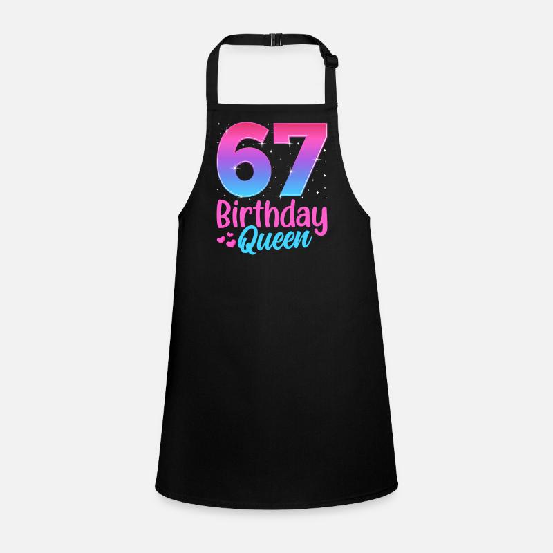 Anniversaire Queen 67 Geburtstag Tablier Enfant
