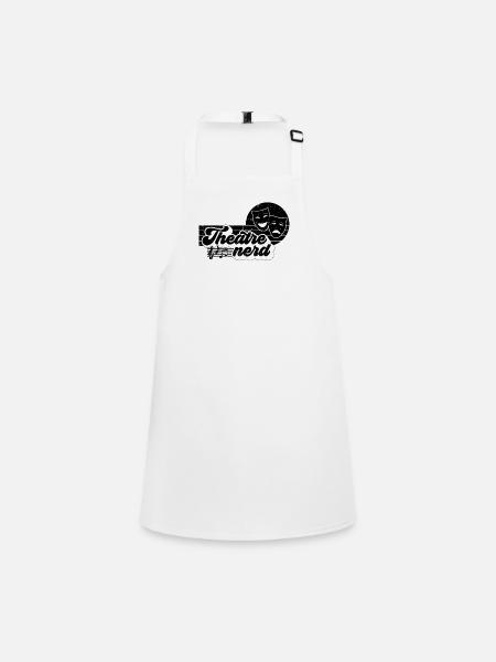 Theatre Nerd Retro Musical Broadway Theatre Actor - Children's Apron - white - Front