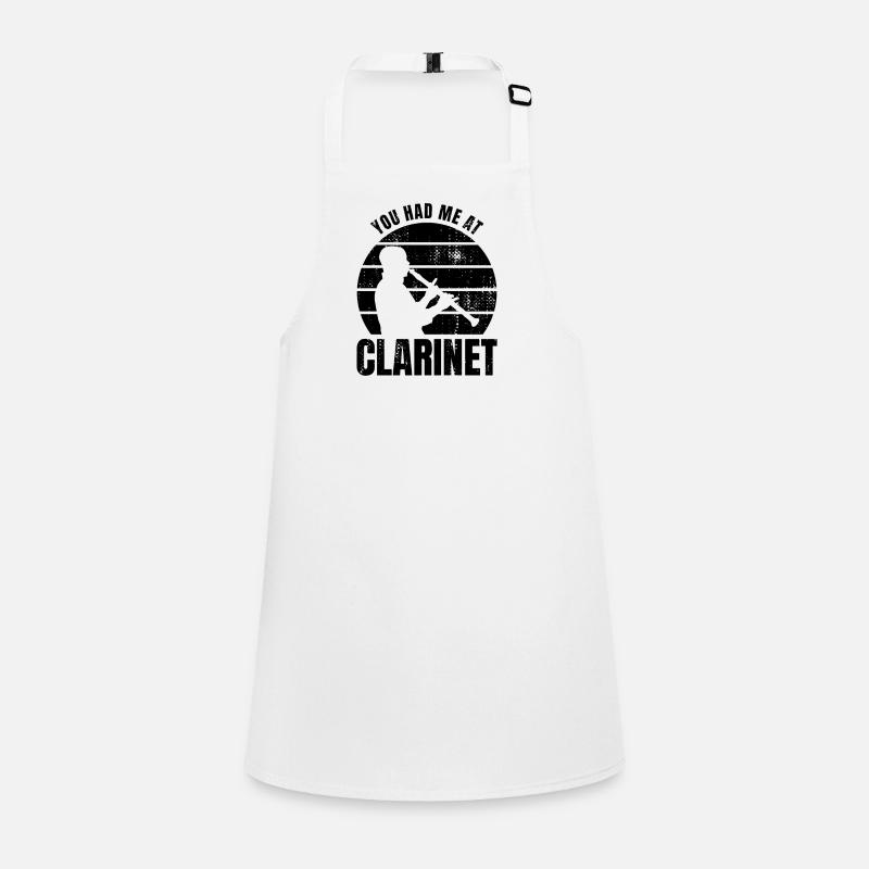 Clarinettiste Spruch Tablier Enfant