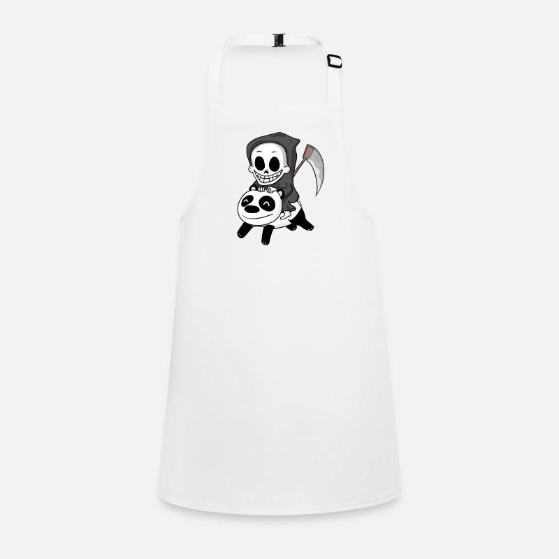 Grim Reaper Panda Children's Apron