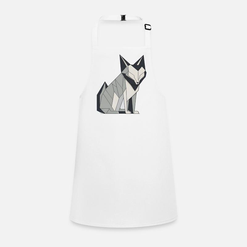 Geometric Cat Children's Apron
