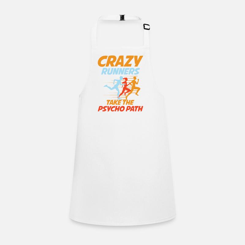 Crazy Runners Take The Psycho Path Schürze für Kinder