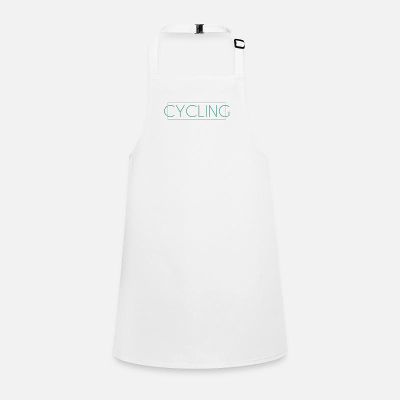 cycling bicycle lettering Children's Apron