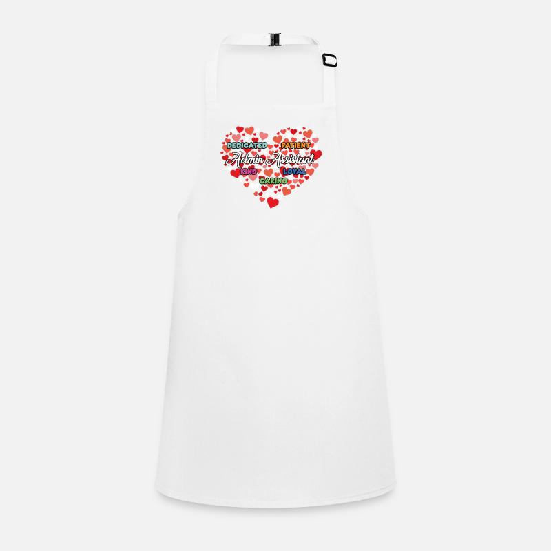 Cute admin assistant heart Children's Apron