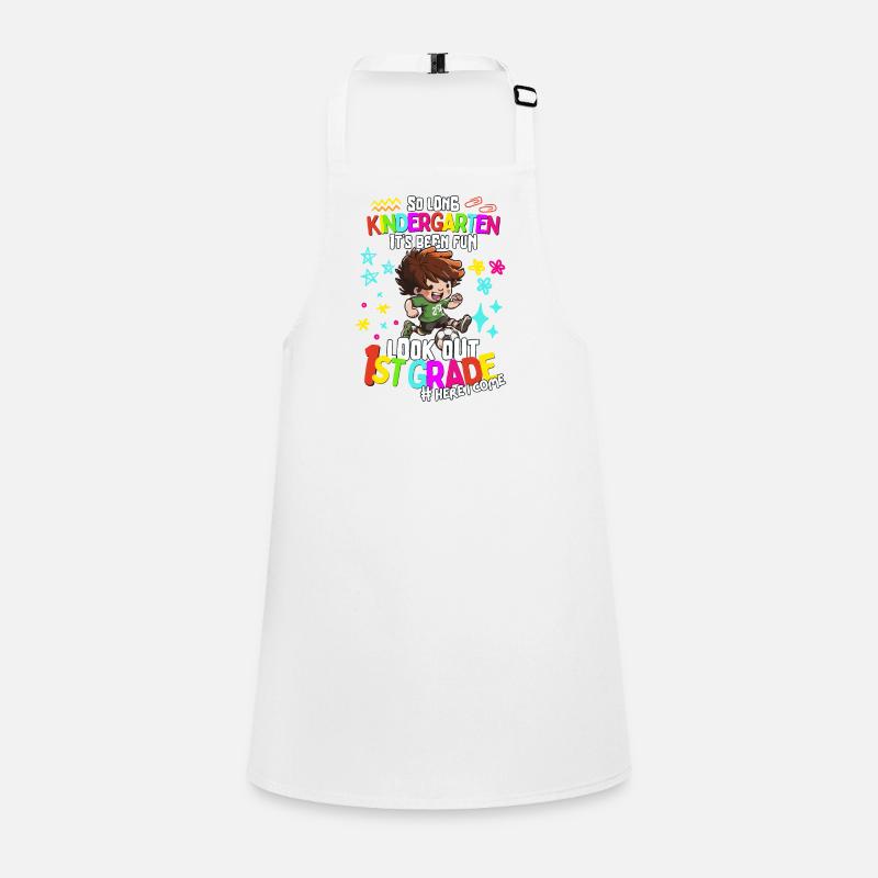 Soccer Bye Bye Kindergarten Enrollment 1st Grade Children's Apron