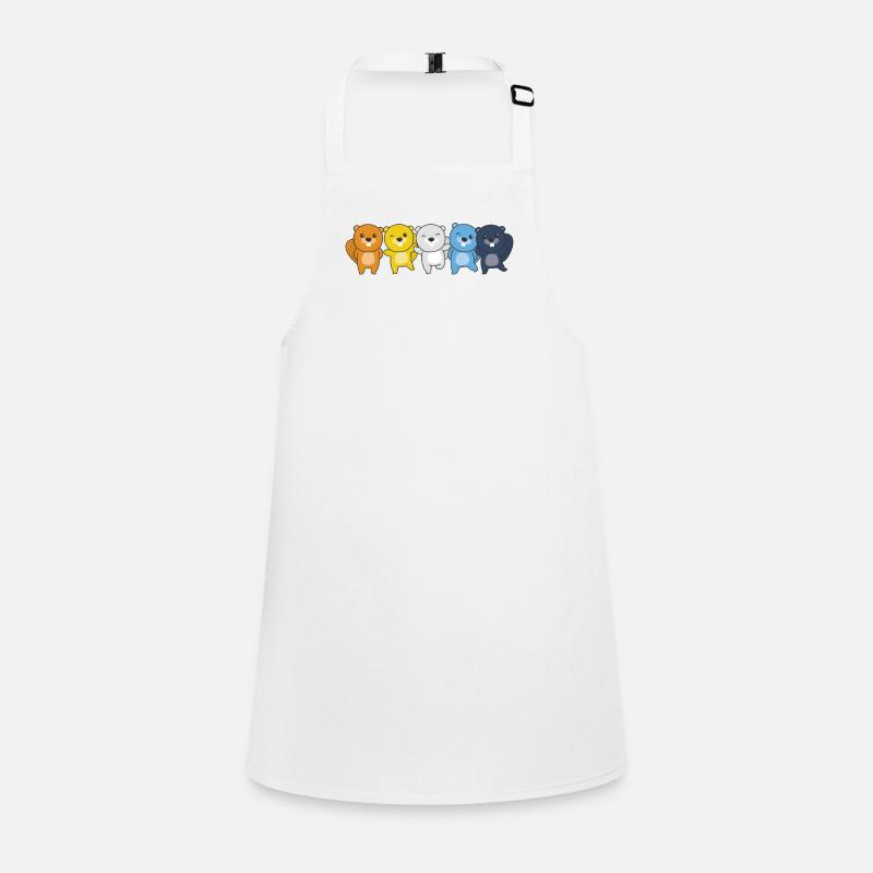 Aroace Flag Pride LGBTQ mignon castor Tablier Enfant