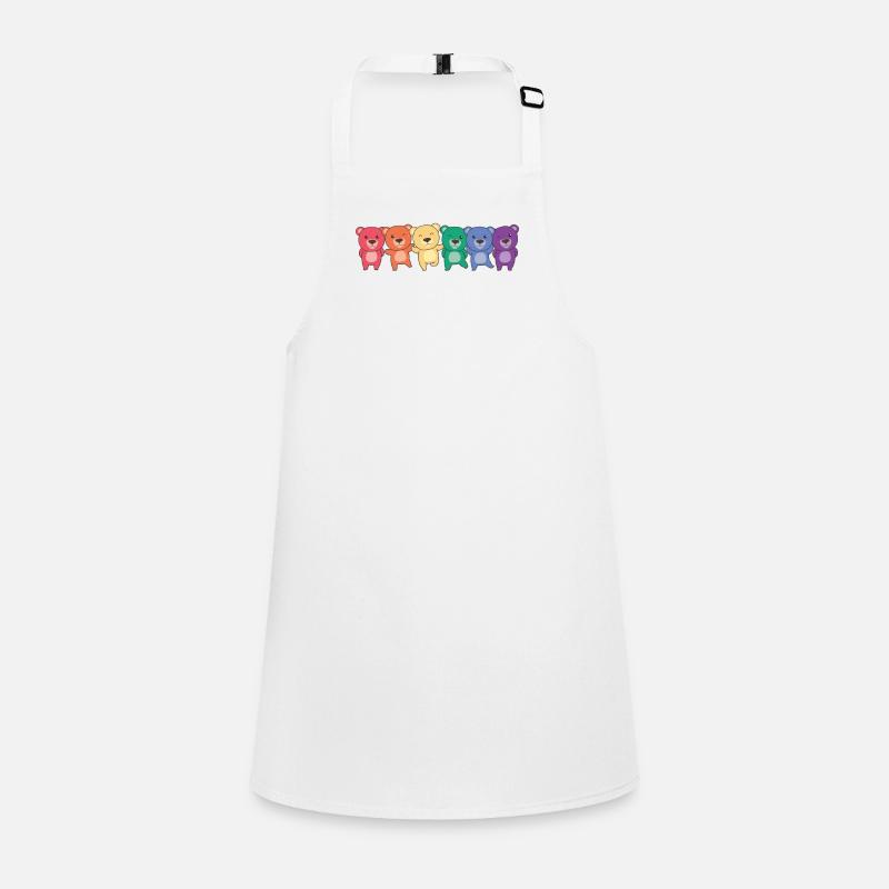 Rainbow Bear Flag Pride LGBTQ Mignons Bears Tablier Enfant