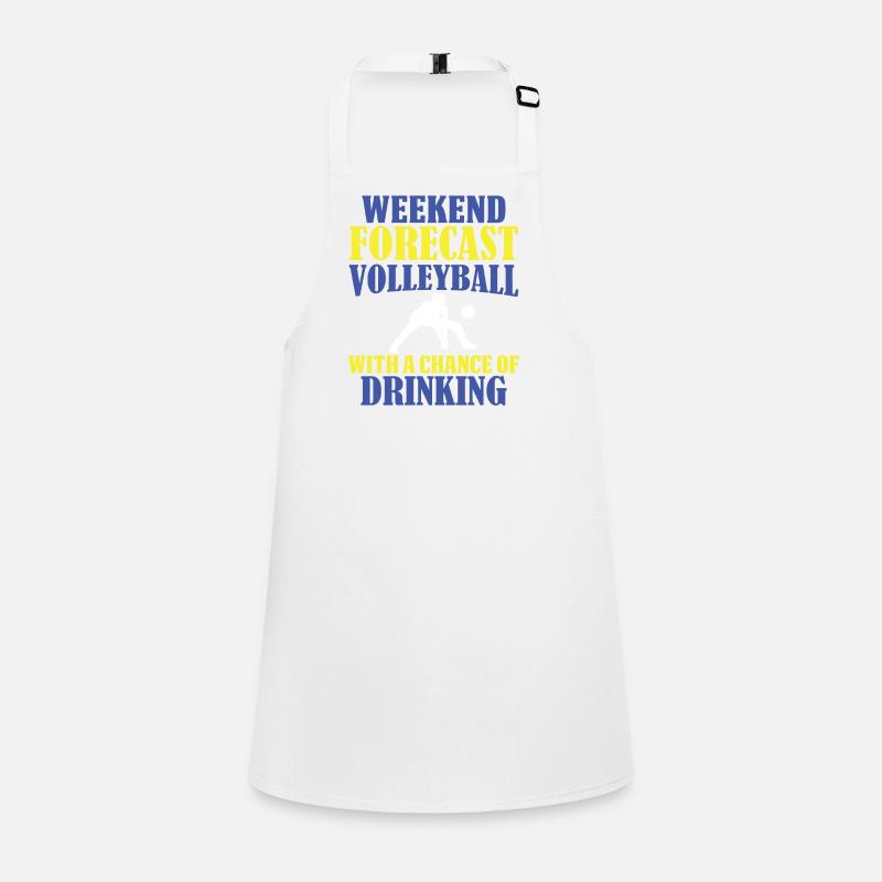 Weekend Prediction Volleyball with a Chance Children's Apron