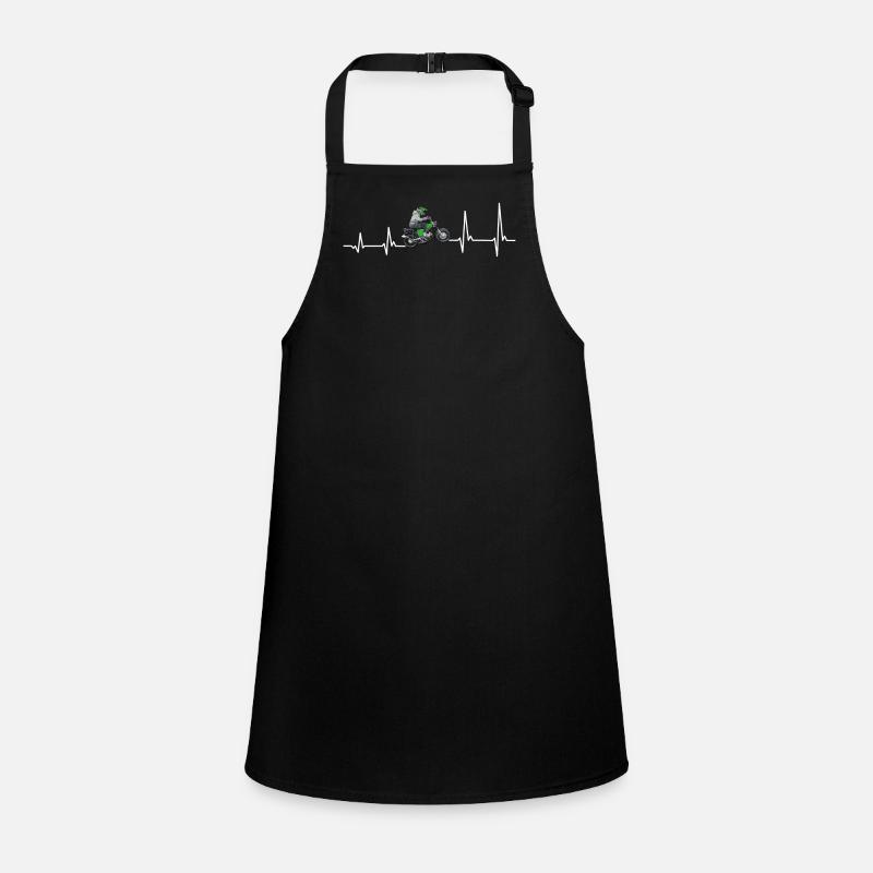 Heartbeat Simsonfahrer S50 S51 Simme Moped Children's Apron