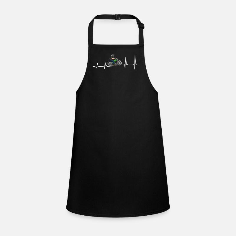 Heartbeat Simsonfahrer S50 S51 Simme Moped Children's Apron