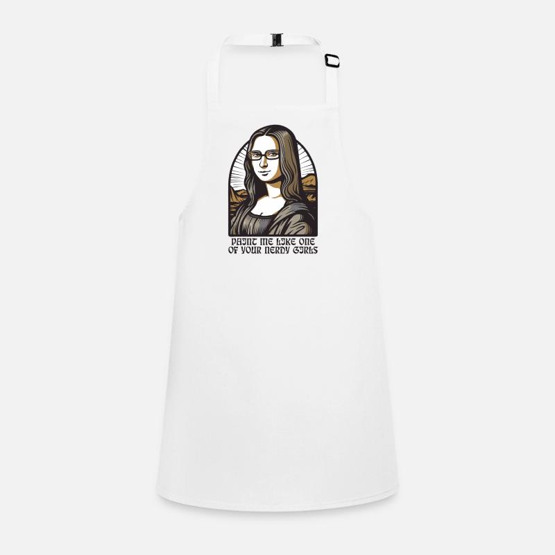 Die nerdige Leseratte Lisa Mona Schürze für Kinder