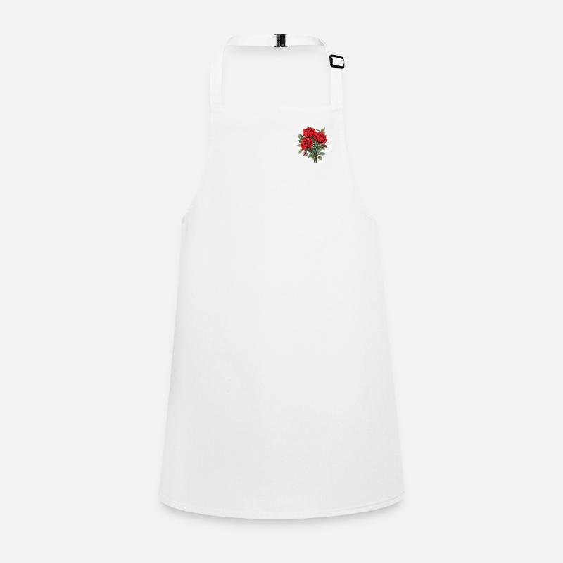 Patch 3 Red Roses Vintage Lover Flowers Humor Pun Children's Apron
