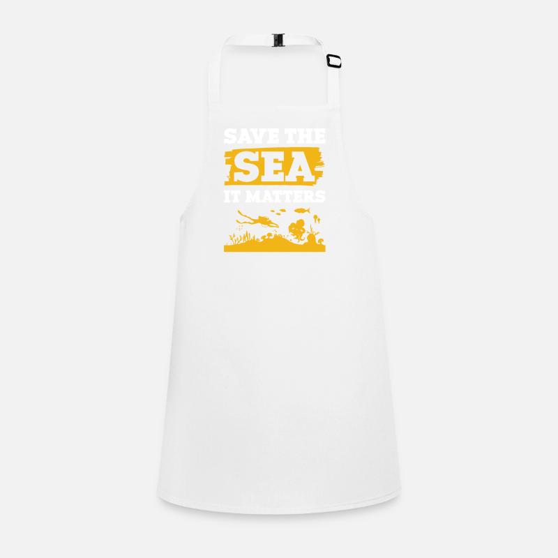 Save the Ocean Saying Children's Apron