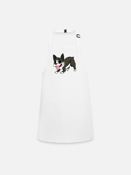 Boston Terrier Dog Breeds Dog Dogs - Children's Apron - white - Front