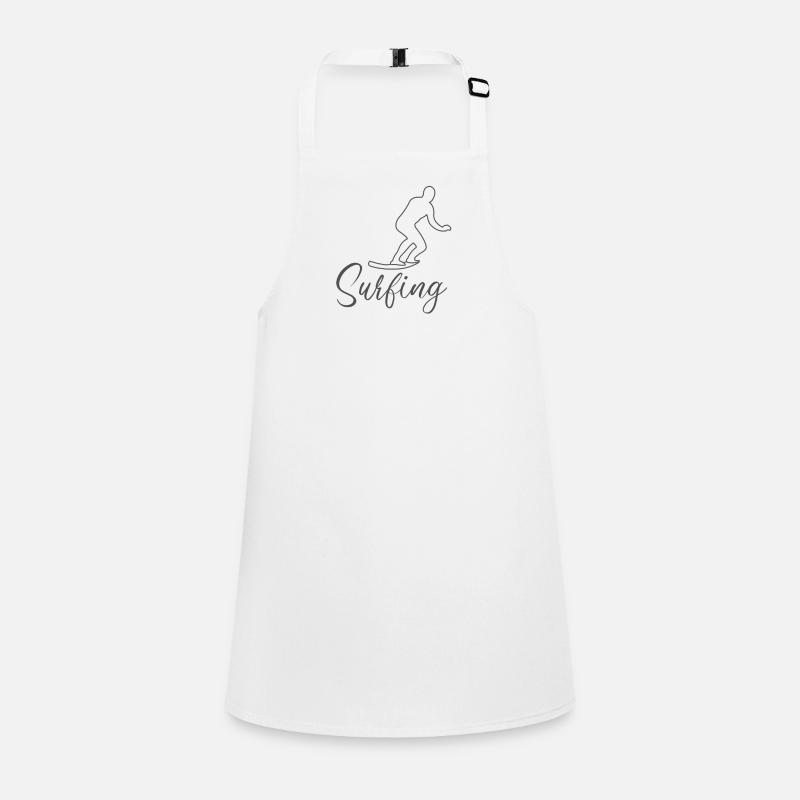 Style de bande dessinée Surfing Surfer Tablier Enfant