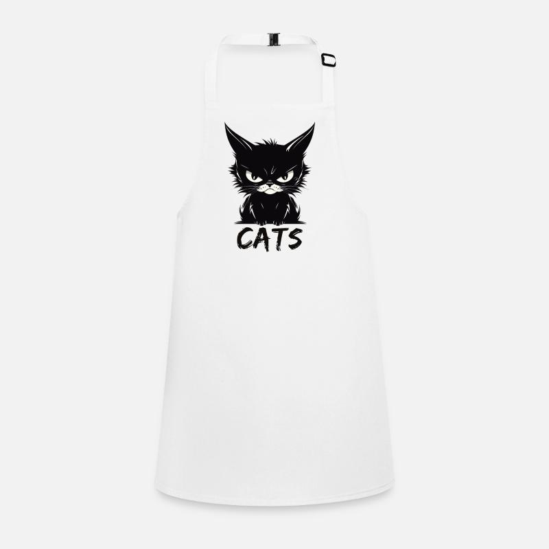 Cats Cute Annoyed Cat Face Children's Apron