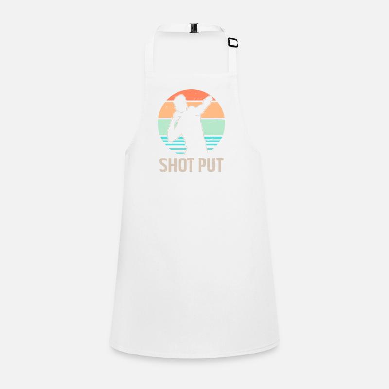 Kuglestød kaste atletik Forklæde til børn