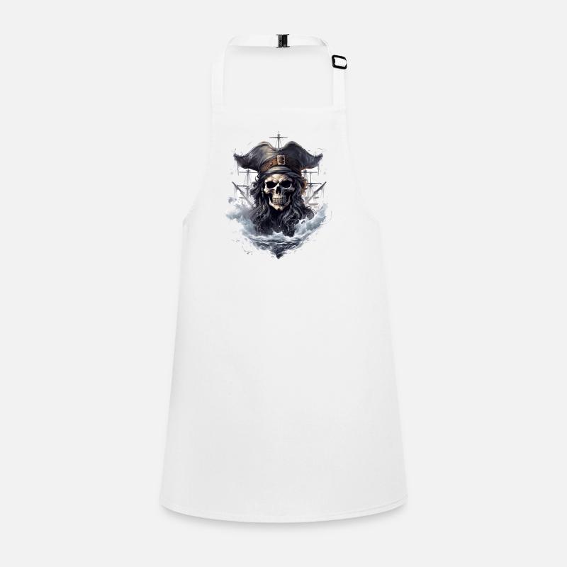 Pirate Skull Jolly Roger Costume Gift Children's Apron