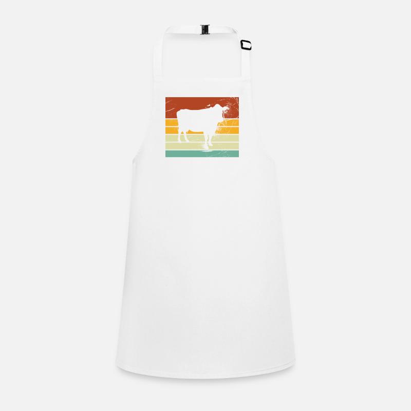 Cow Retro Moo Farmer Milk Farm Gift Children's Apron