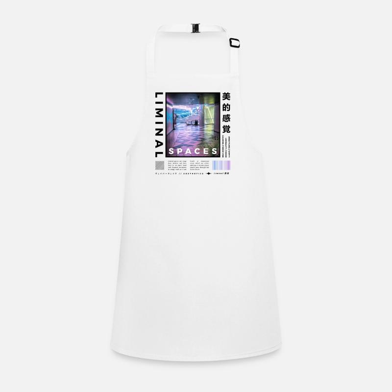 Liminal Spaces Retro 80s & 90s Backrooms Vaporwave Schürze für Kinder