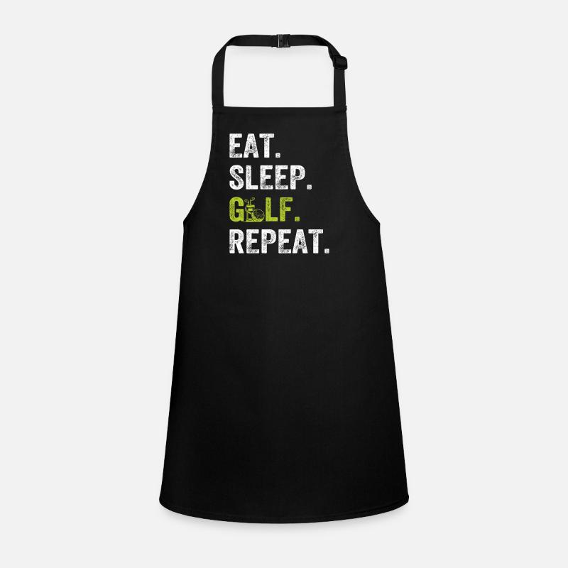 Eat Sleep Golfing Repeat - Golfista Golfing Gol Fartuch dla dzieci